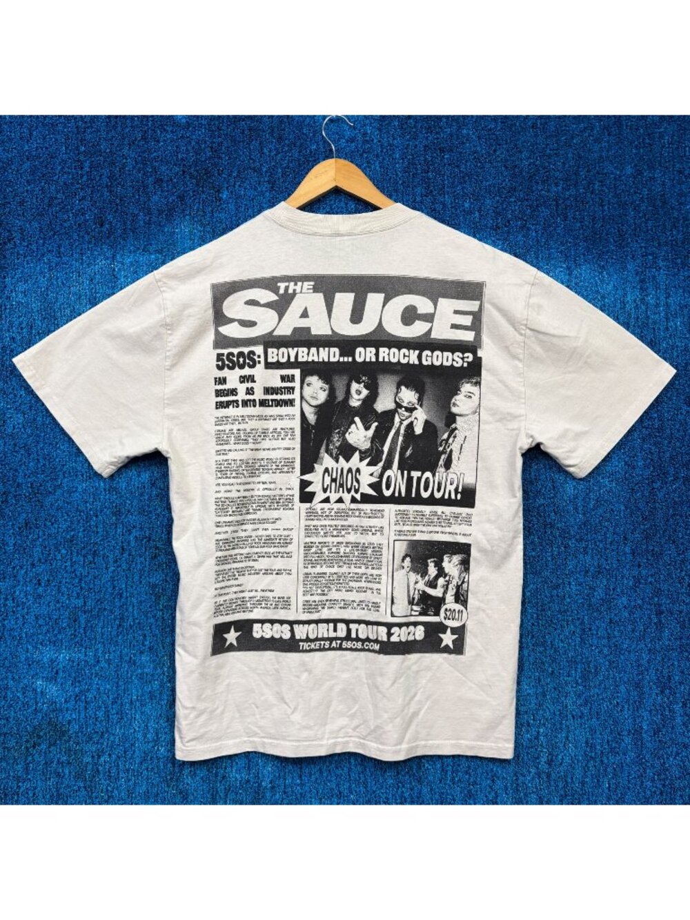 5 Seconds of Summer "The Sauce" Graphic T-Shirt Size Large